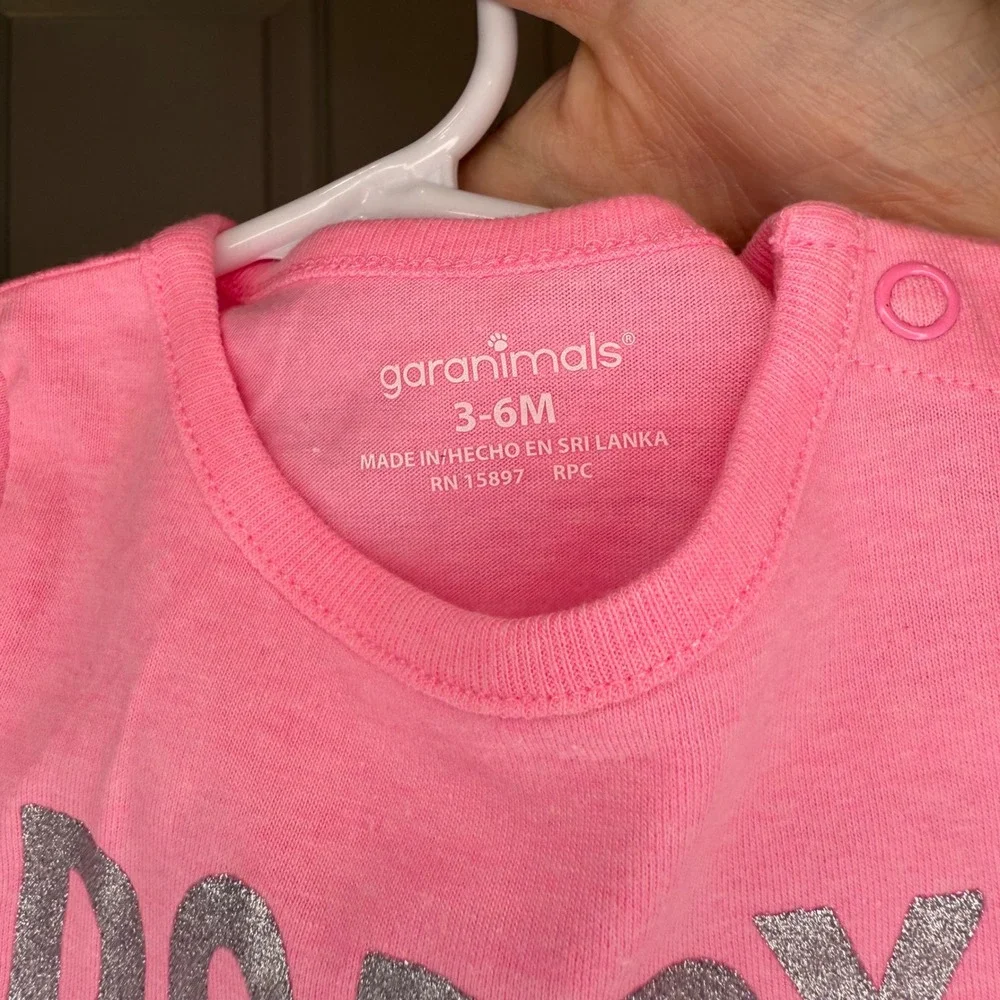 Garanimals Pink Daddy Thinks Hes‎ In Charge Baby Girl Bodysuit Size 3-6 Months